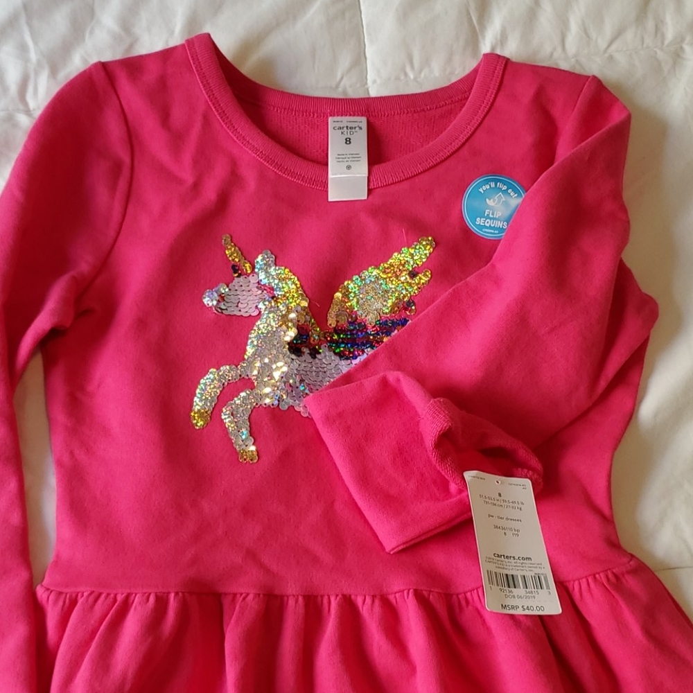 Pink unicorn dress